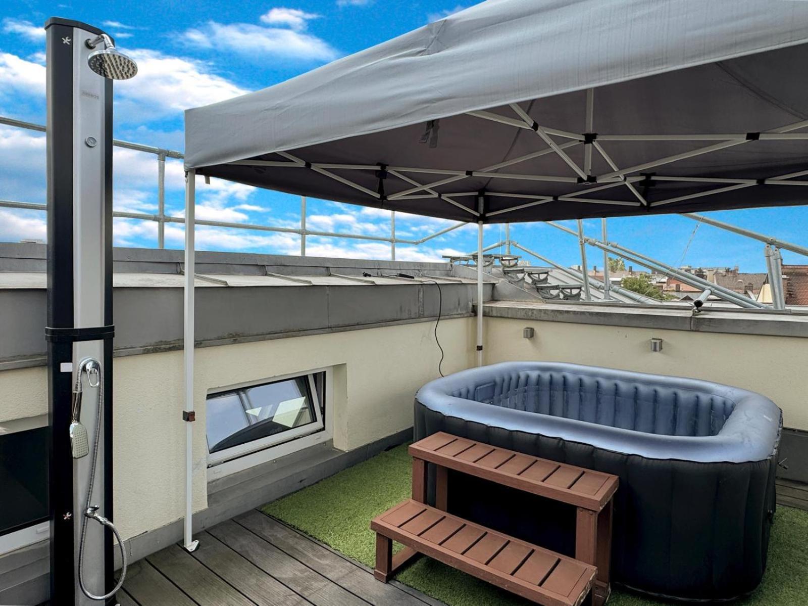 6 Zimmer Maisonette-Penthouse Pool Dachterrasse Luxus Múnich Exterior foto